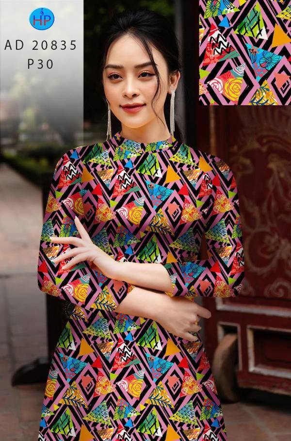 Vải Áo Dài Hoa Văn Kiểu Mới AD 20835 48 Vải Áo Dài Hoa Văn Kiểu Mới AD 20835