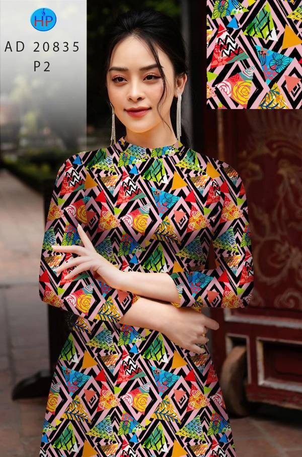Vải Áo Dài Hoa Văn Kiểu Mới AD 20835 53 Vải Áo Dài Hoa Văn Kiểu Mới AD 20835