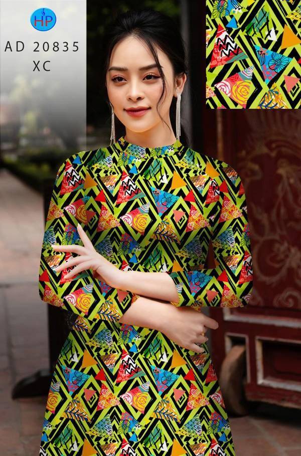 Vải Áo Dài Hoa Văn Kiểu Mới AD 20835 55 Vải Áo Dài Hoa Văn Kiểu Mới AD 20835
