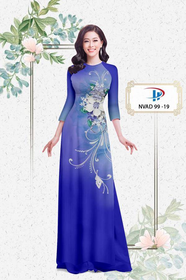 Vải Áo Dài Hoa In 3D Mới Ra AD NVAD99 57 Vải Áo Dài Hoa In 3D Mới Ra AD NVAD99