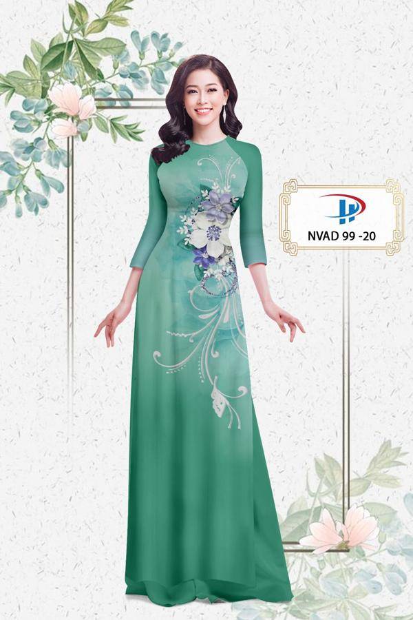 Vải Áo Dài Hoa In 3D Mới Ra AD NVAD99 58 Vải Áo Dài Hoa In 3D Mới Ra AD NVAD99
