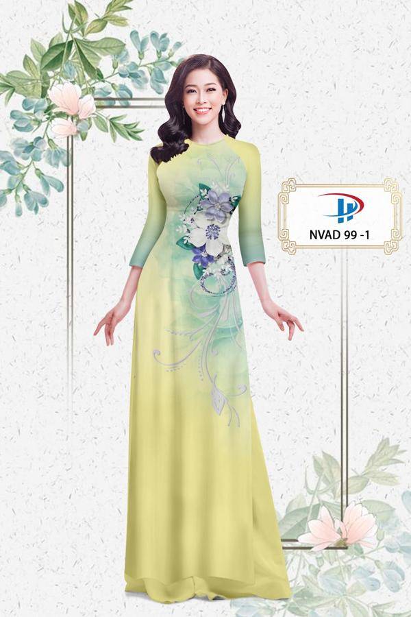 Vải Áo Dài Hoa In 3D Mới Ra AD NVAD99 65 Vải Áo Dài Hoa In 3D Mới Ra AD NVAD99