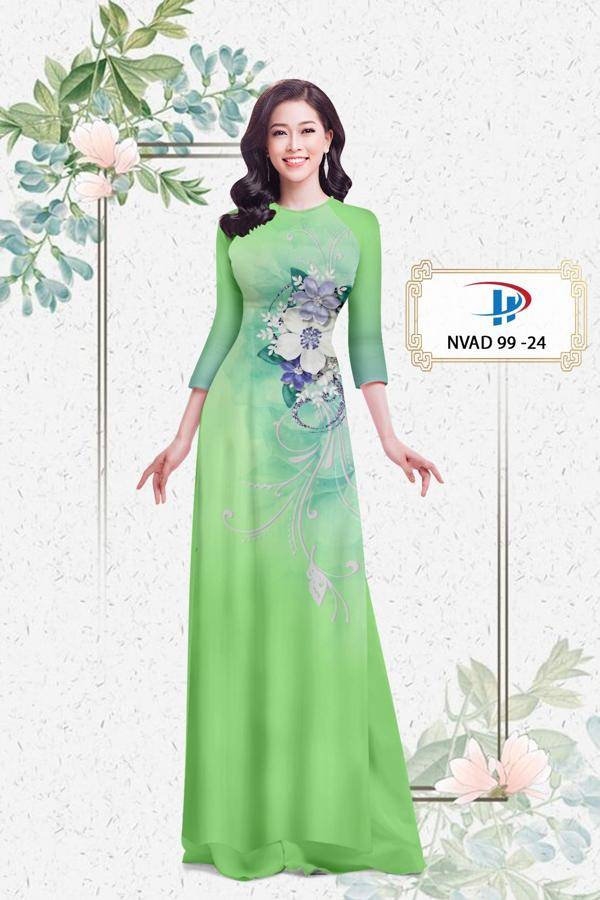 Vải Áo Dài Hoa In 3D Mới Ra AD NVAD99 63 Vải Áo Dài Hoa In 3D Mới Ra AD NVAD99