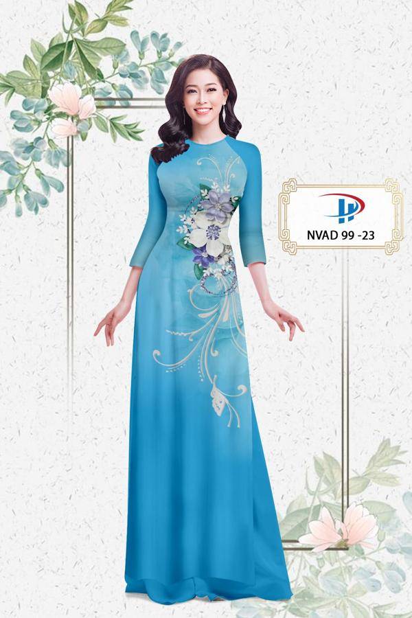 Vải Áo Dài Hoa In 3D Mới Ra AD NVAD99 62 Vải Áo Dài Hoa In 3D Mới Ra AD NVAD99