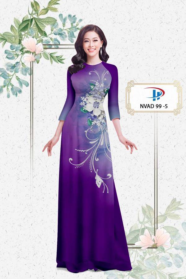 Vải Áo Dài Hoa In 3D Mới Ra AD NVAD99 61 Vải Áo Dài Hoa In 3D Mới Ra AD NVAD99
