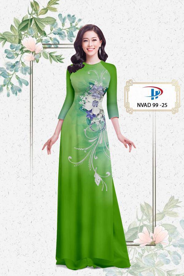 Vải Áo Dài Hoa In 3D Mới Ra AD NVAD99 64 Vải Áo Dài Hoa In 3D Mới Ra AD NVAD99