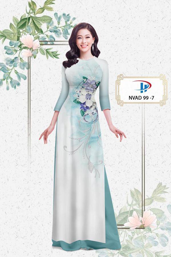 Vải Áo Dài Hoa In 3D Mới Ra AD NVAD99 69 Vải Áo Dài Hoa In 3D Mới Ra AD NVAD99