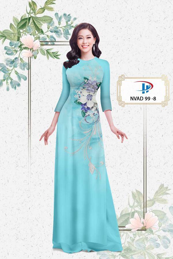 Vải Áo Dài Hoa In 3D Mới Ra AD NVAD99 70 Vải Áo Dài Hoa In 3D Mới Ra AD NVAD99