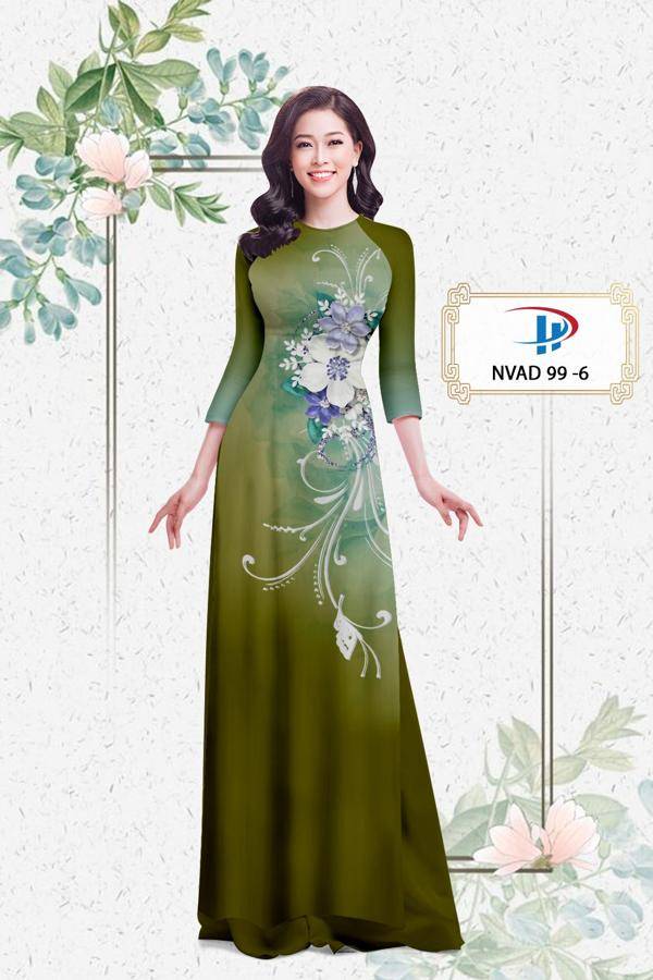 Vải Áo Dài Hoa In 3D Mới Ra AD NVAD99 68 Vải Áo Dài Hoa In 3D Mới Ra AD NVAD99