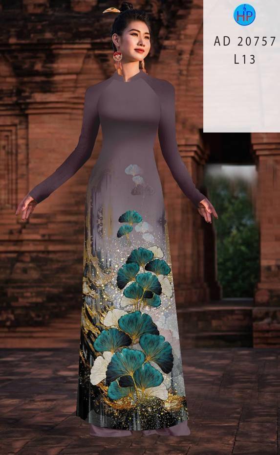 Vải Áo Dài Hoa In 3D Thiết Kế 2021 AD 20757 36 Vải Áo Dài Hoa In 3D Thiết Kế 2021 AD 20757