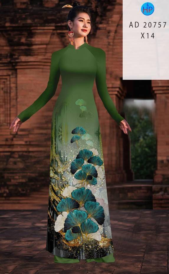 Vải Áo Dài Hoa In 3D Thiết Kế 2021 AD 20757 44 Vải Áo Dài Hoa In 3D Thiết Kế 2021 AD 20757