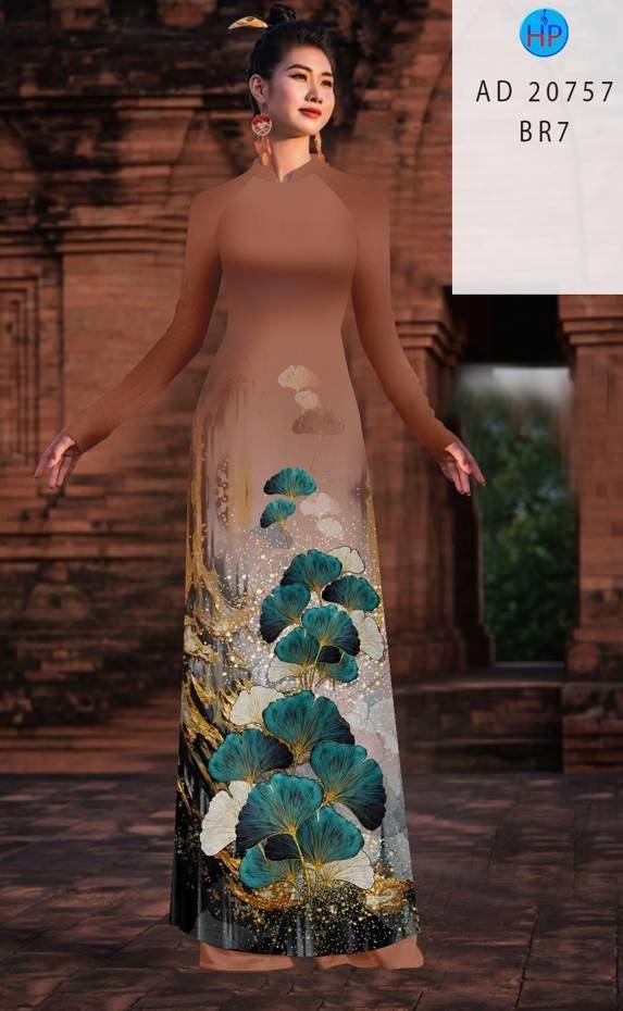 Vải Áo Dài Hoa In 3D Thiết Kế 2021 AD 20757 46 Vải Áo Dài Hoa In 3D Thiết Kế 2021 AD 20757
