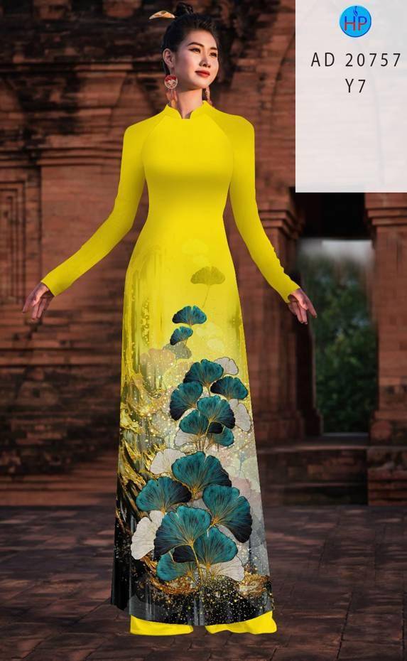 Vải Áo Dài Hoa In 3D Thiết Kế 2021 AD 20757 43 Vải Áo Dài Hoa In 3D Thiết Kế 2021 AD 20757