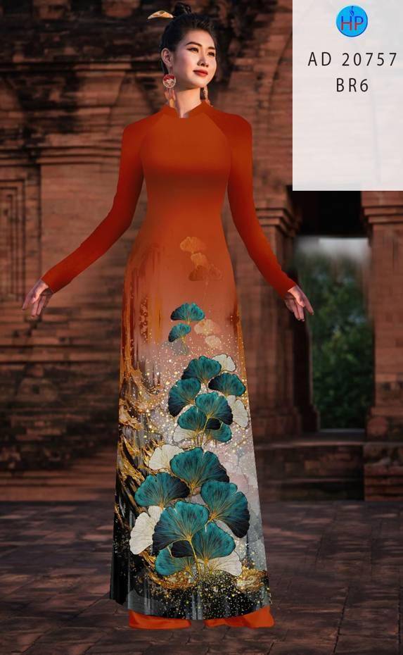Vải Áo Dài Hoa In 3D Thiết Kế 2021 AD 20757 45 Vải Áo Dài Hoa In 3D Thiết Kế 2021 AD 20757