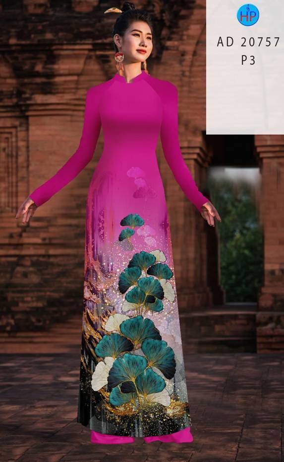 Vải Áo Dài Hoa In 3D Thiết Kế 2021 AD 20757 47 Vải Áo Dài Hoa In 3D Thiết Kế 2021 AD 20757