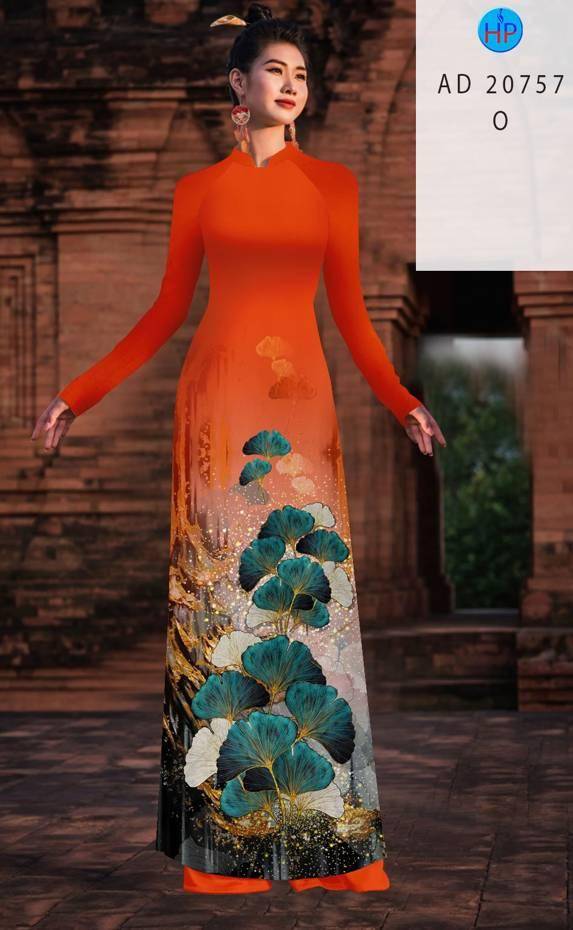 Vải Áo Dài Hoa In 3D Thiết Kế 2021 AD 20757 48 Vải Áo Dài Hoa In 3D Thiết Kế 2021 AD 20757