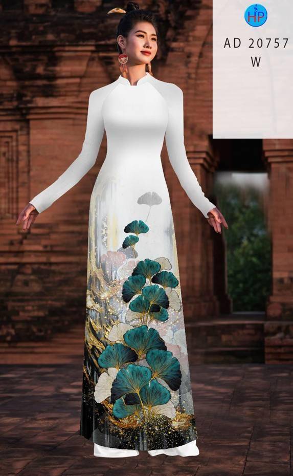 Vải Áo Dài Hoa In 3D Thiết Kế 2021 AD 20757 49 Vải Áo Dài Hoa In 3D Thiết Kế 2021 AD 20757