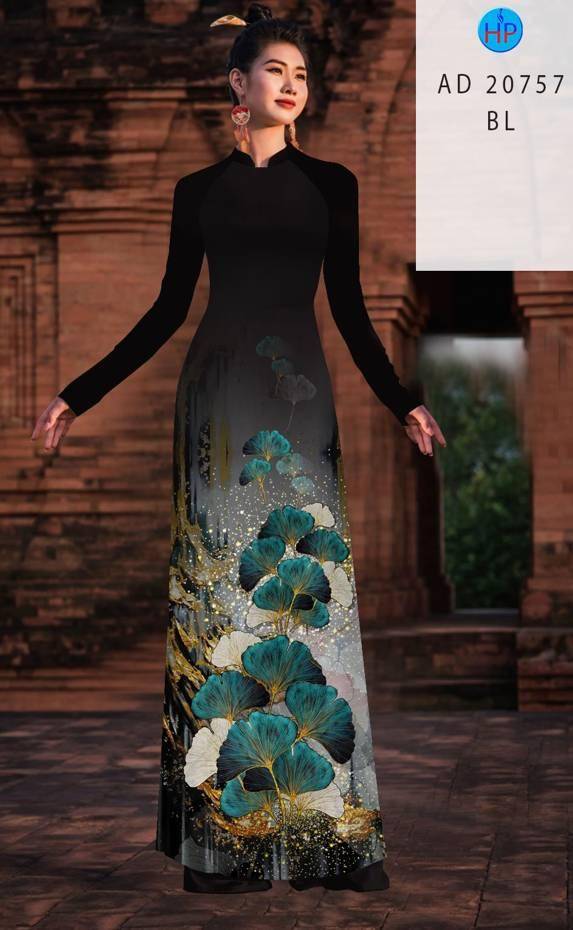 Vải Áo Dài Hoa In 3D Thiết Kế 2021 AD 20757 50 Vải Áo Dài Hoa In 3D Thiết Kế 2021 AD 20757