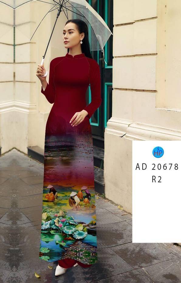Vải Áo Dài Phong Cảnh Thiết Kế 2021 AD 20678 50 Vải Áo Dài Phong Cảnh Thiết Kế 2021 AD 20678