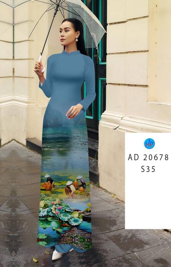 Vải Áo Dài Phong Cảnh Thiết Kế 2021 AD 20678 51 Vải Áo Dài Phong Cảnh Thiết Kế 2021 AD 20678