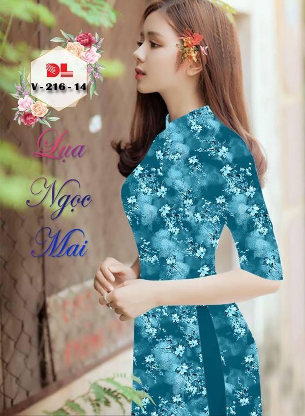 Vải Áo Dài Hoa Nhí Thiết Kế 2021 AD DLV216 42 Vải Áo Dài Hoa Nhí Thiết Kế 2021 AD DLV216