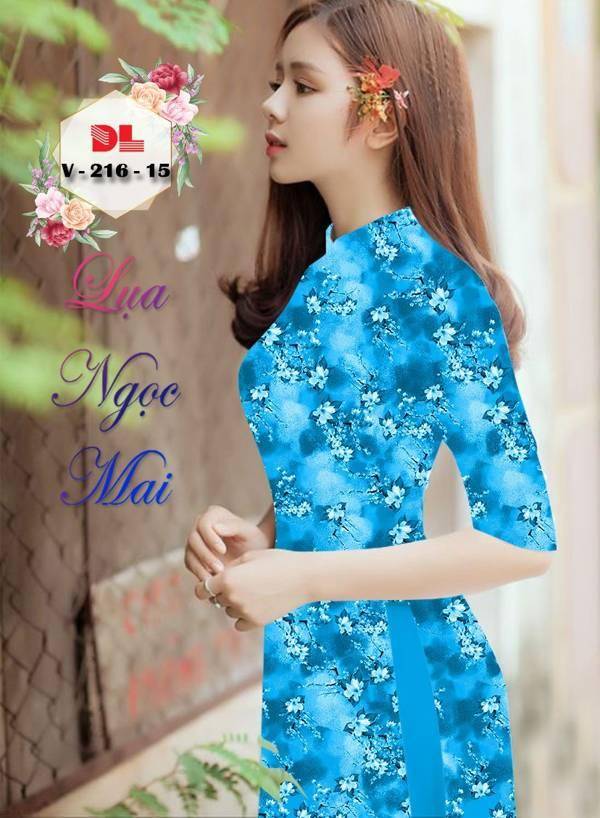 Vải Áo Dài Hoa Nhí Thiết Kế 2021 AD DLV216 43 Vải Áo Dài Hoa Nhí Thiết Kế 2021 AD DLV216
