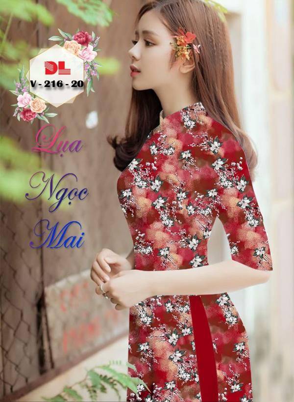 Vải Áo Dài Hoa Nhí Thiết Kế 2021 AD DLV216 49 Vải Áo Dài Hoa Nhí Thiết Kế 2021 AD DLV216