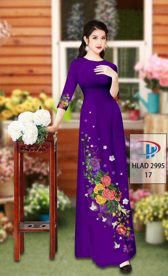 Vải Áo Dài Hoa Hồng Thiết Kế 2021 AD HLAD2995 57 Vải Áo Dài Hoa Hồng Thiết Kế 2021 AD HLAD2995