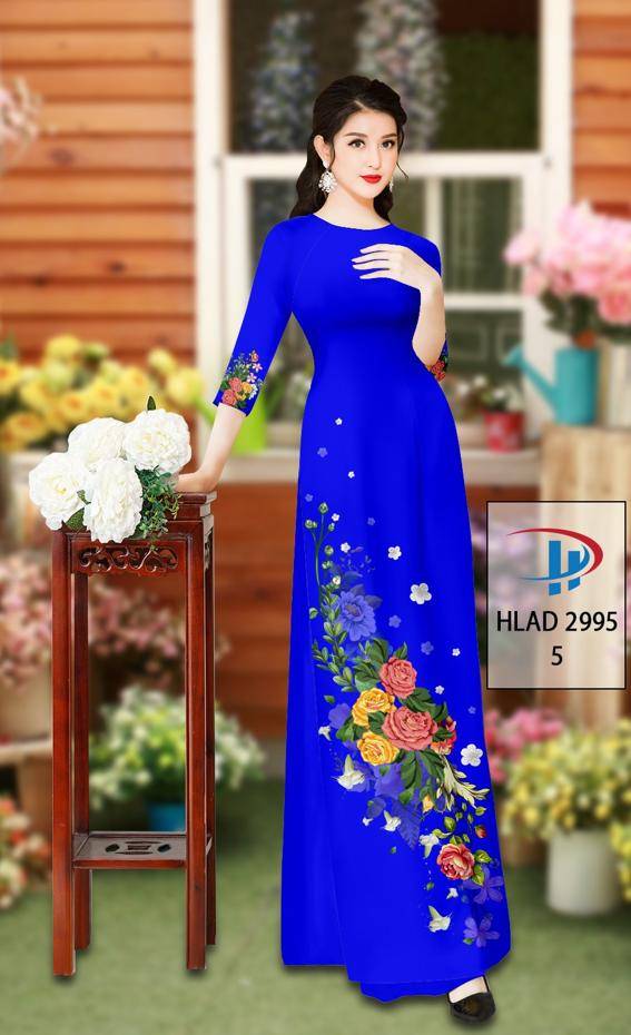 Vải Áo Dài Hoa Hồng Thiết Kế 2021 AD HLAD2995 69 Vải Áo Dài Hoa Hồng Thiết Kế 2021 AD HLAD2995