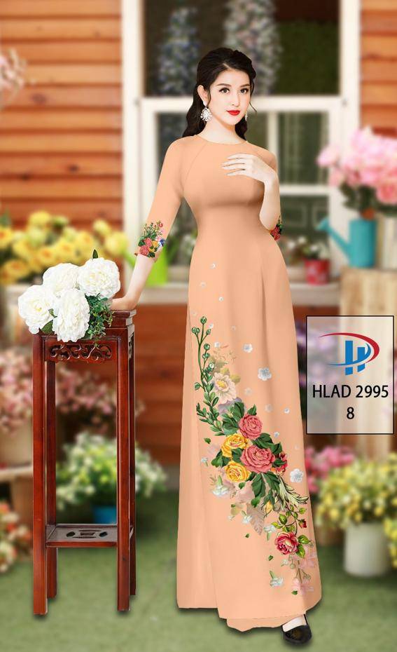 Vải Áo Dài Hoa Hồng Thiết Kế 2021 AD HLAD2995 72 Vải Áo Dài Hoa Hồng Thiết Kế 2021 AD HLAD2995