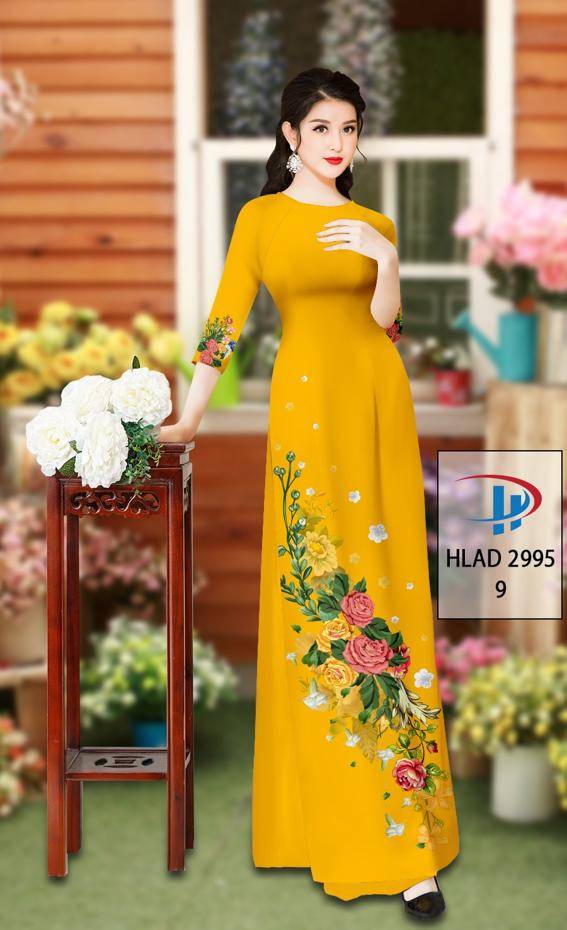 Vải Áo Dài Hoa Hồng Thiết Kế 2021 AD HLAD2995 73 Vải Áo Dài Hoa Hồng Thiết Kế 2021 AD HLAD2995