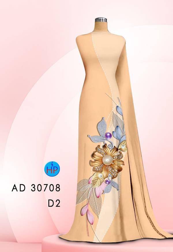 Vải Áo Dài Hoa In 3D Mới Ra AD 30708 39 Vải Áo Dài Hoa In 3D Mới Ra AD 30708