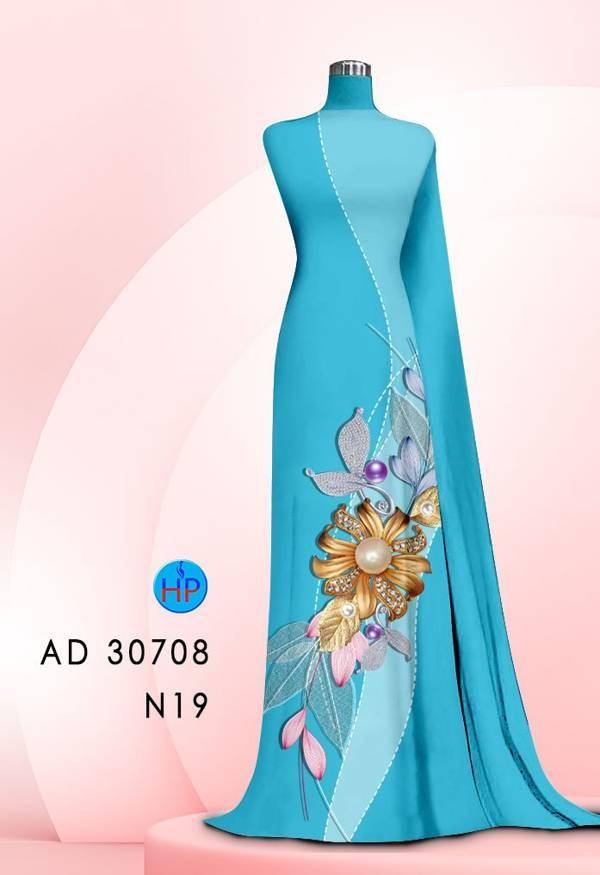 Vải Áo Dài Hoa In 3D Mới Ra AD 30708 49 Vải Áo Dài Hoa In 3D Mới Ra AD 30708