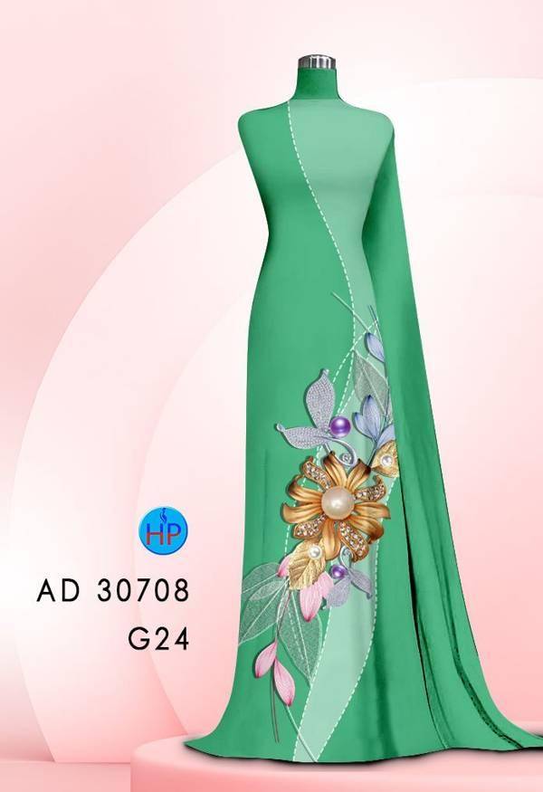 Vải Áo Dài Hoa In 3D Mới Ra AD 30708 48 Vải Áo Dài Hoa In 3D Mới Ra AD 30708
