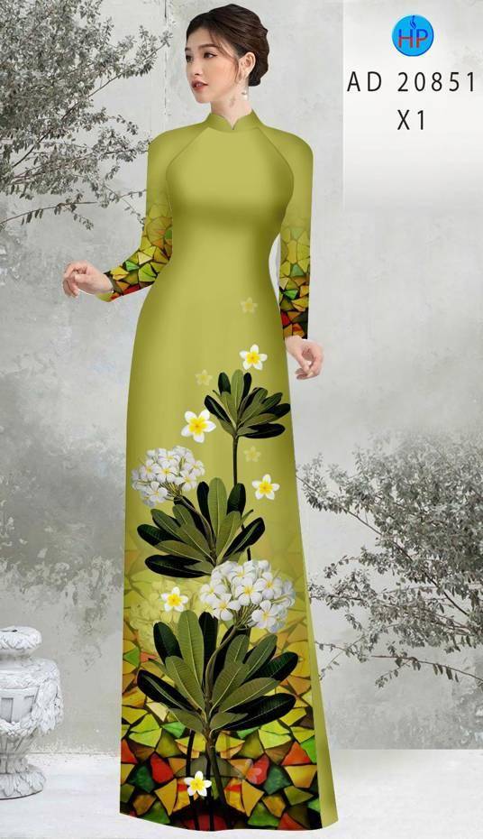 Vải Áo Dài Hoa Sứ Kiểu Mới AD 20851 37 Vải Áo Dài Hoa Sứ Kiểu Mới AD 20851