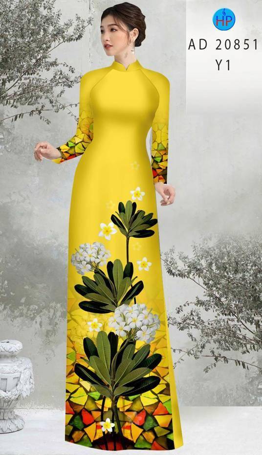 Vải Áo Dài Hoa Sứ Kiểu Mới AD 20851 38 Vải Áo Dài Hoa Sứ Kiểu Mới AD 20851