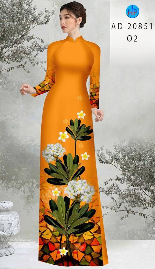 Vải Áo Dài Hoa Sứ Kiểu Mới AD 20851 40 Vải Áo Dài Hoa Sứ Kiểu Mới AD 20851