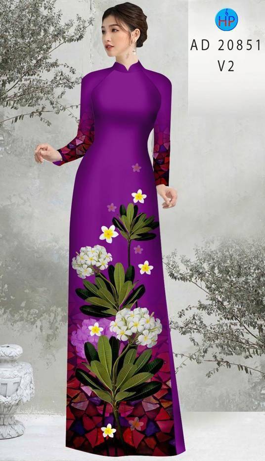 Vải Áo Dài Hoa Sứ Kiểu Mới AD 20851 43 Vải Áo Dài Hoa Sứ Kiểu Mới AD 20851