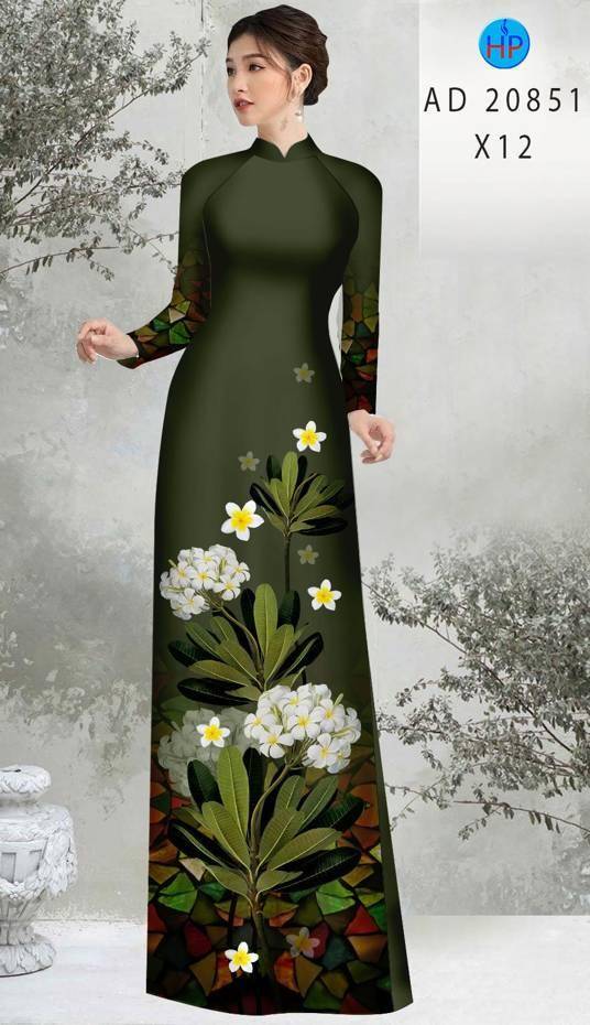 Vải Áo Dài Hoa Sứ Kiểu Mới AD 20851 46 Vải Áo Dài Hoa Sứ Kiểu Mới AD 20851