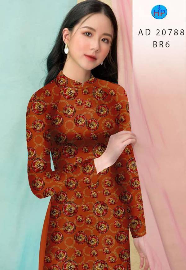 Vải Áo Dài Hoa Đều Kiểu Mới AD 20788