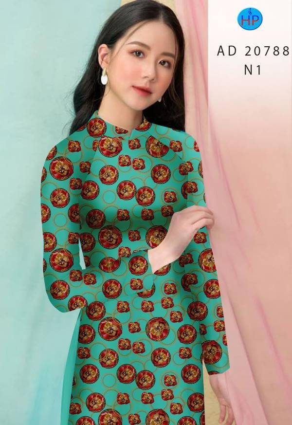 Vải Áo Dài Hoa Đều Kiểu Mới AD 20788