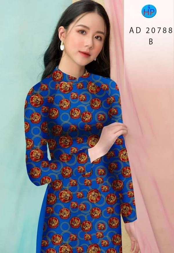 Vải Áo Dài Hoa Đều Kiểu Mới AD 20788