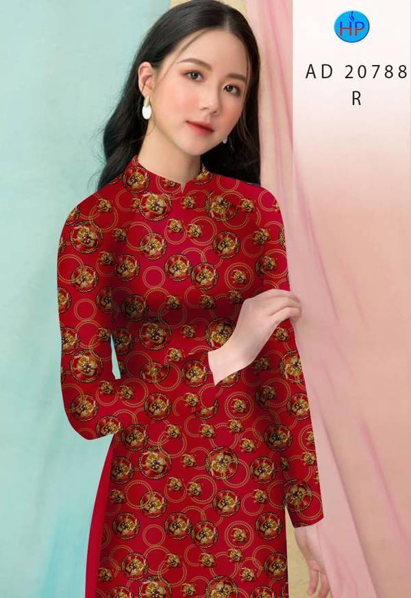 Vải Áo Dài Hoa Đều Kiểu Mới AD 20788