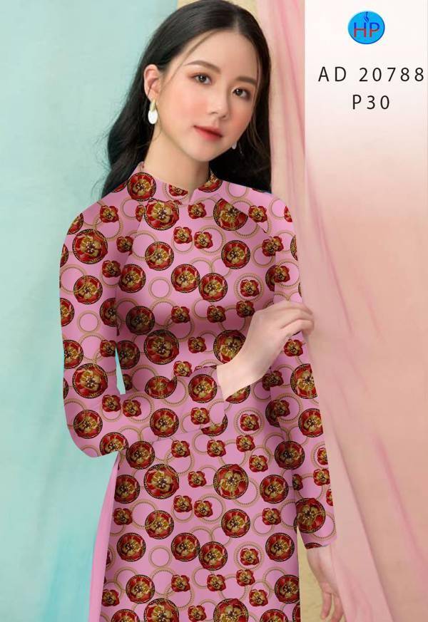 Vải Áo Dài Hoa Đều Kiểu Mới AD 20788