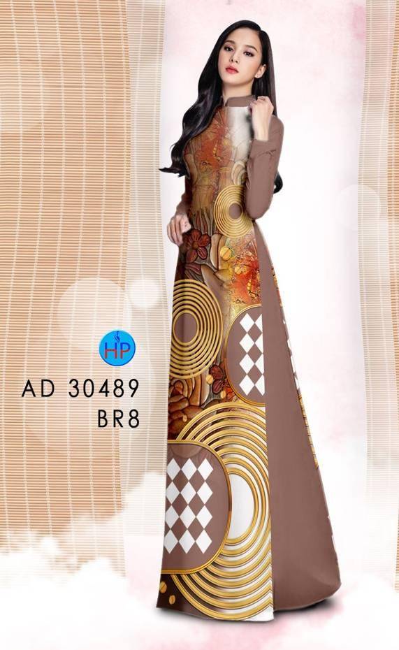 Vải Áo Dài Hoa Văn Vừa Ra  AD 30489