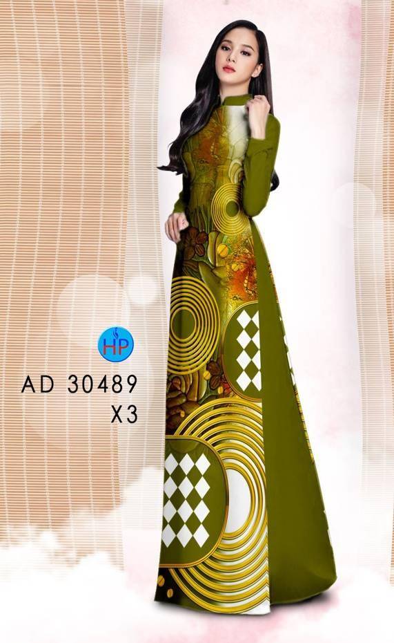 Vải Áo Dài Hoa Văn Vừa Ra  AD 30489