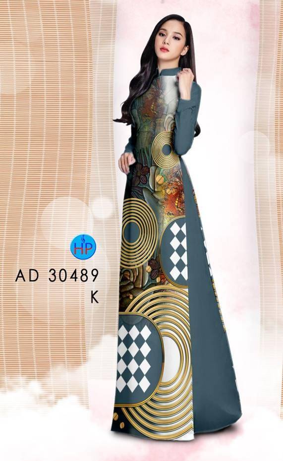 Vải Áo Dài Hoa Văn Vừa Ra  AD 30489