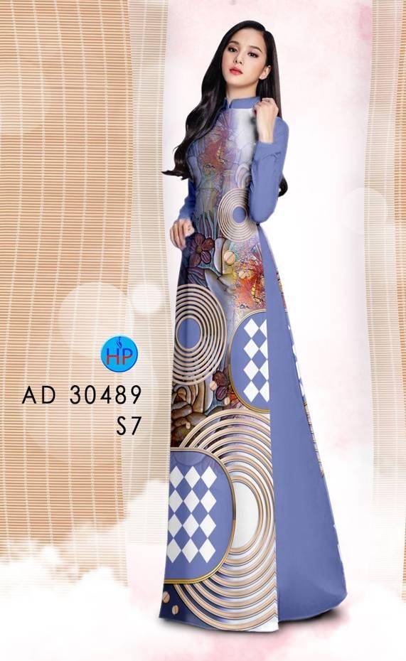 Vải Áo Dài Hoa Văn Vừa Ra  AD 30489