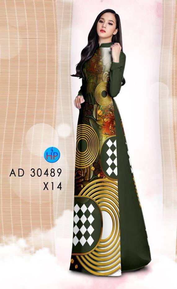 Vải Áo Dài Hoa Văn Vừa Ra  AD 30489
