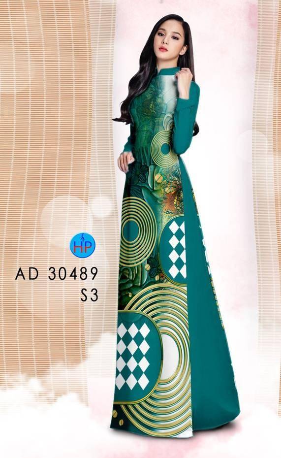 Vải Áo Dài Hoa Văn Vừa Ra  AD 30489